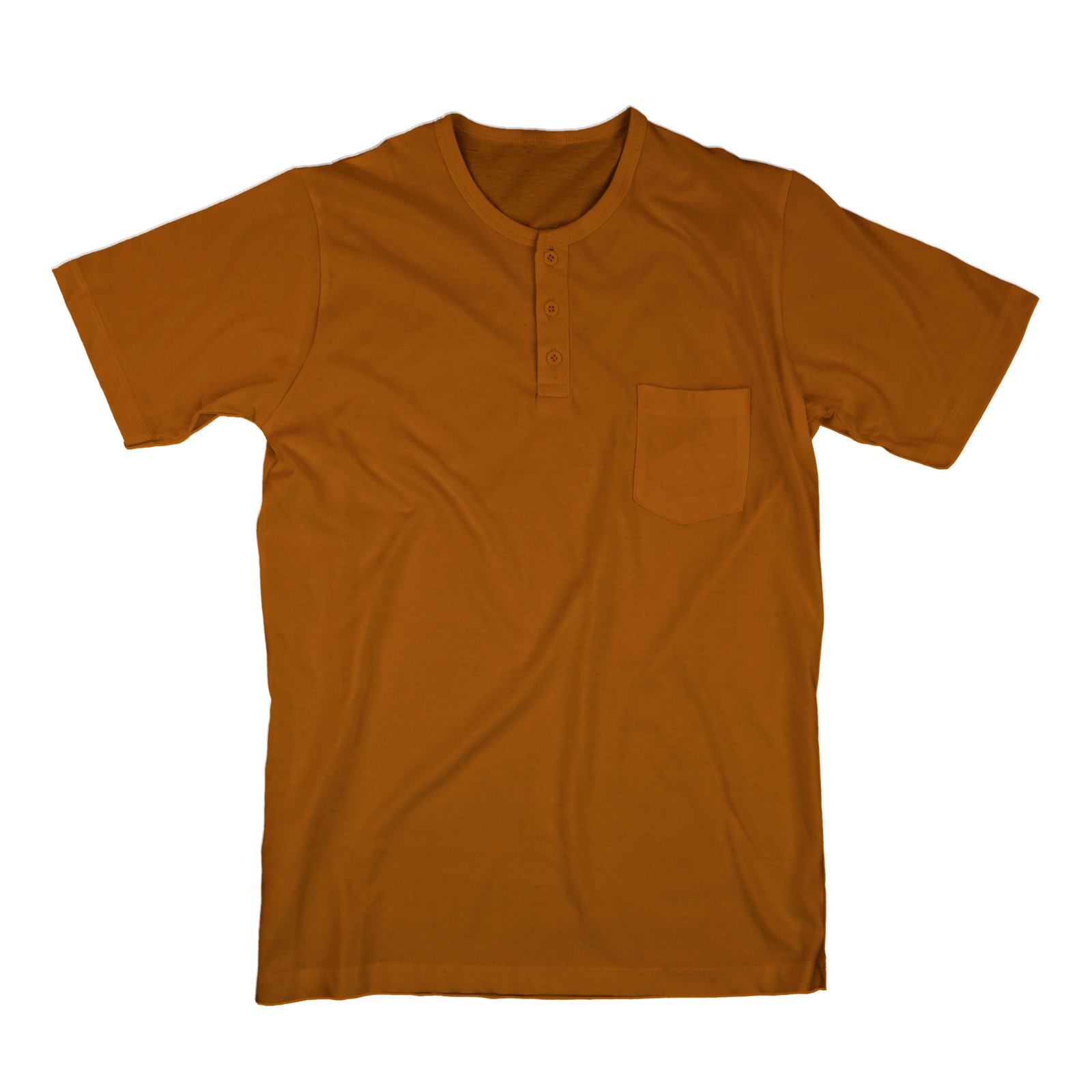 Henley T-shirt with front pocket for men